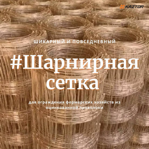 Шарнирная сетка 1,20*50 фото ТОО KAZTOR